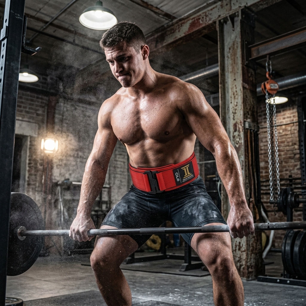 quick-lock nylon weightlifting belt dimensions and schematic